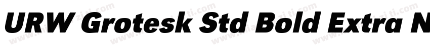 URW Grotesk Std Bold Extra Narrow字体转换